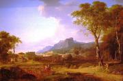 Pierre-Henri de Valenciennes A Capriccio of Rome with the Finish of a Marathon oil painting